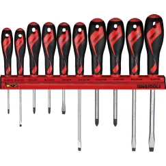 10pc MD Screwdriver Set w/ Wall Rack